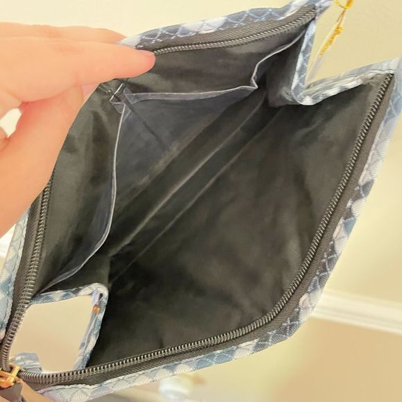 NWT Simply Southern Makeup Brush Travel Bag Snake Print Gray Black One Size - Picture 4 of 5